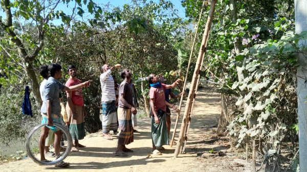 জগন্নাথপুরে ৩ গ্রাম আলোকিত হচ্ছে প্রবাসীদের অর্থায়নে