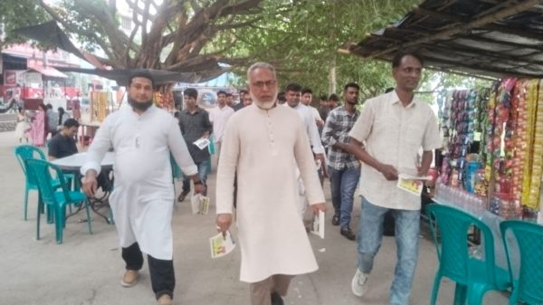 গনঅধিকার পরিষদের গন সংযোগ ও লিফলেট বিতরণ