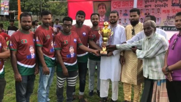 জগন্নাথপুরে শের এম সাত্তার ফুটবল টুর্নামেন্টের উদ্বোধন