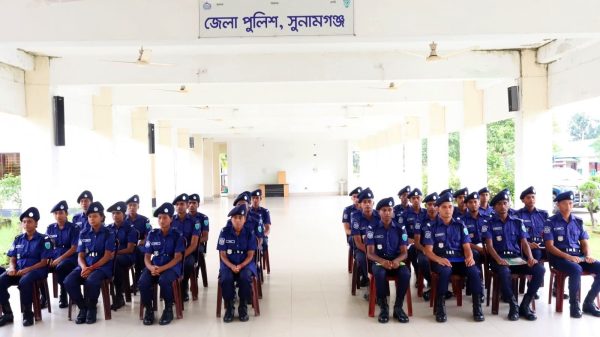 সুনামগঞ্জে নবনিয়োগপ্রাপ্ত ৩০ কনস্টেবলের বিশেষ প্রশিক্ষণ শুরু