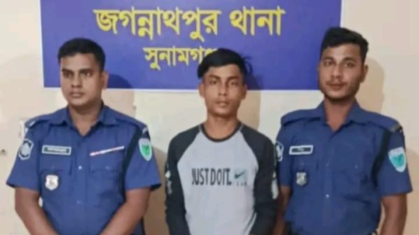 জগন্নাথপুরে যৌথ বাহিনীর অভিযানে অবৈধ অস্ত্রসহ ১ যুবক গ্রেফতার