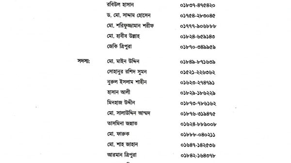 জাতীয় নাগরিক পার্টি-এনসিপির আলীকদম উপজেলা কমিটি গঠিত।