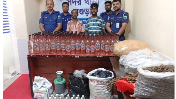 বগুড়া জেলা পুলিশ ও সেনাবাহিনীর যৌথ অভিযানে বিপুল পরিমাণ মাদক উদ্ধার