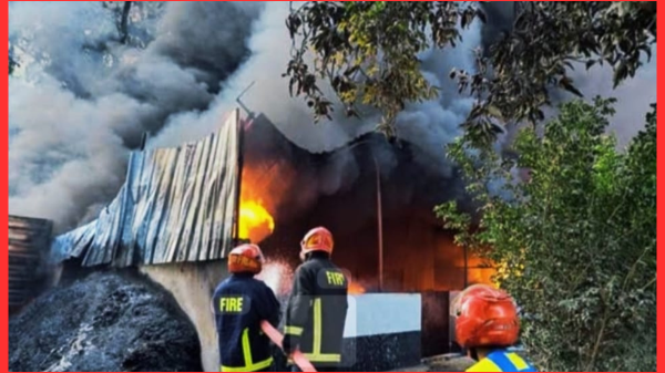 গাজীপুরের বাঘের বাজারে কেমিক্যাল কারখানায় ভয়াবহ অগ্নিকাণ্ড
