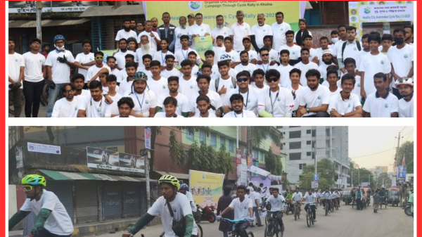 খুলনায় স্বাস্থ্য সচেতনতা সাইকেল র‍্যালি অনুষ্ঠিত