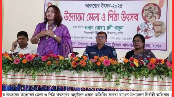 ঝিকরগাছায় তারুণ্যের উৎসবের উদ্যোক্তা মেলা ও পিঠা উৎসব অনুষ্ঠিত