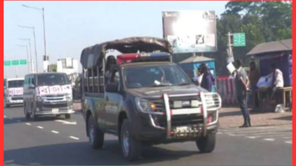 শেখ হাসিনার রায়কে কেন্দ্র করে অস্থিতিশীলতা মোকাবিলায় ভাঙ্গায় কড়া নিরাপত্তা