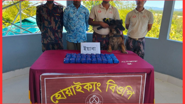 উখিয়ায় ৬৪ বিজিবির অভিযানে বাস থেকে ৬০ হাজার ইয়াবা উদ্ধার, যুবক আটক