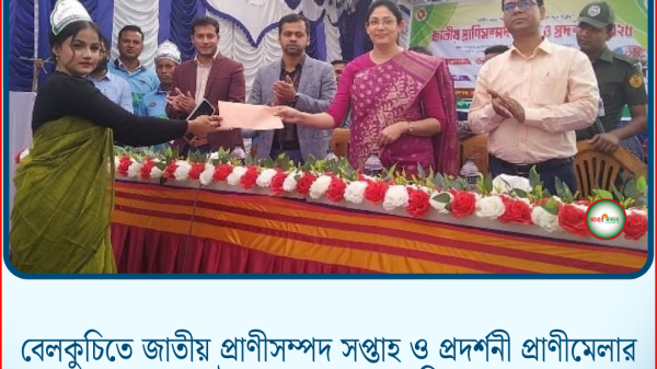 বেলকুচিতে জাতীয় প্রাণীসম্পদ সপ্তাহ ও প্রদর্শনী প্রাণীমেলার শুভ উদ্বোধন ও পুরস্কার বিতরণ