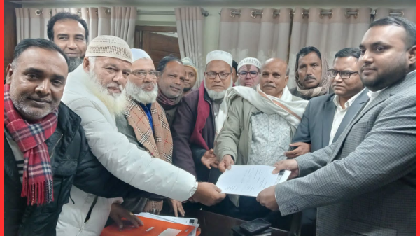 নওগাঁ-৬ আসনে বিএনপি প্রার্থী রেজুর মনোনয়নপত্র জমা