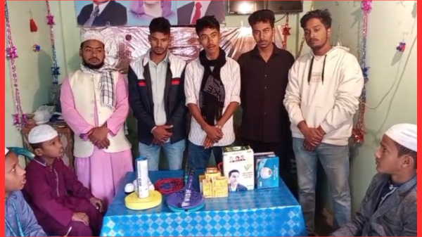 শান্তিনগরের দারুলউলুম মাদ্রাসায় ব্যাটমিন্টন উপহার