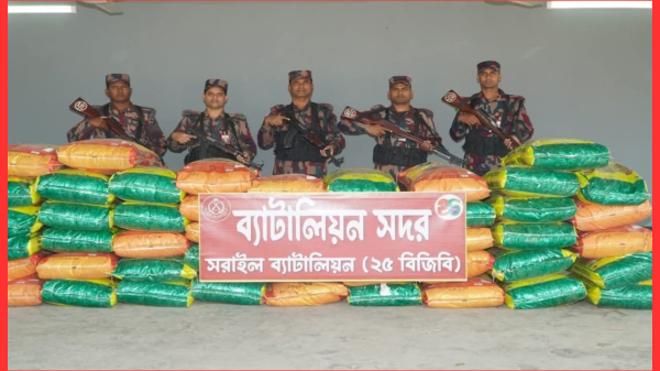 আখাউড়া ও বিজয়নগরে বিজিবির অভিযানে প্রায় ৩০ লাখ টাকার ভারতীয় পণ্য ও মাদক জব্দ