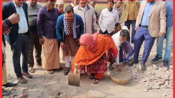 কেশবপুরে মজিদপুর ইউনিয়ন ভূমি অফিসের নতুন ভবন নির্মাণ কাজের শুভ উদ্বোধন