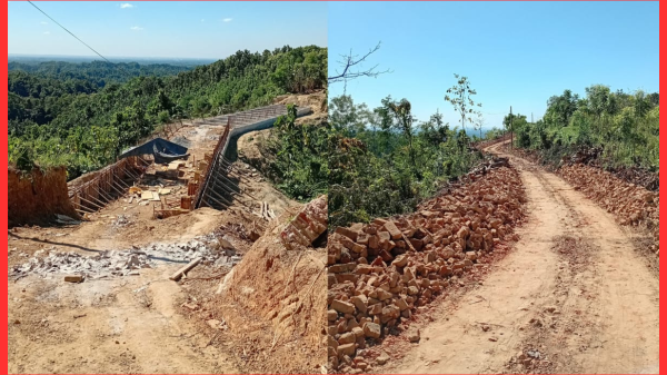 বান্দরবানে প্রকল্পের অপব্যবহার! বেহাল নীলাচল সড়ক, ভোগান্তিতে পর্যটক–এলাকাবাসী