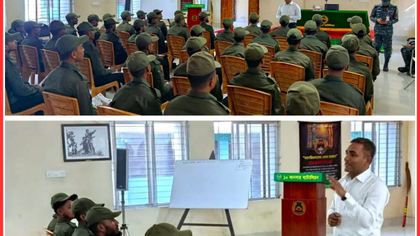 বান্দরবানে আনসার ব্যাটালিয়নের মৌলিক প্রশিক্ষণ কার্যক্রমে পুলিশ সুপার