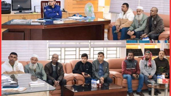 ফরিদপুরে হোটেল মালিকদের সঙ্গে পুলিশ সুপারের মতবিনিময় সভা