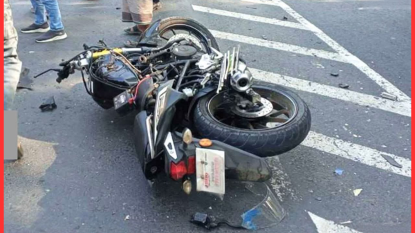 ফরিদপুর বাইপাসে অজ্ঞাত গাড়ির চাপায় মোটরসাইকেল চালক নিহত, আহত ১