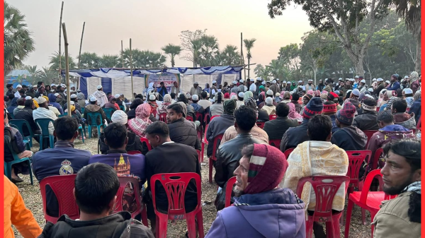 সালথায় আওয়ামী লীগের ৫ নেতা পদত্যাগ করে খেলাফত মজলিশে যোগদান