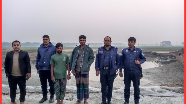 সালথায় ড্রেজার মেশিন দিয়ে অবৈধ বালু উত্তোলনের দায়ে দুইজনকে কারাদণ্ড