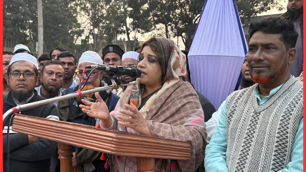 সালথায় দেশনেত্রী বেগম খালেদা জিয়ার রুহের মাগফিরাত কামনায় দোয়া মাহফিল