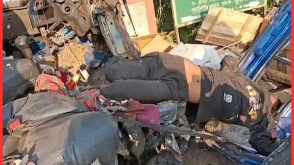 সিলেট–সুনামগঞ্জ মহাসড়কে এনা বাস–পিকআপ সংঘর্ষে চালক নিহত