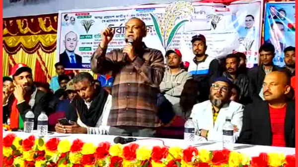 পার্বতীপুরে ধানের শীষের বিশাল নির্বাচনী জনসভা