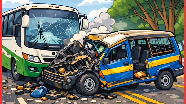 যাত্রাবাড়ীতে বাস-লেগুনা সংঘর্ষে নিহত ২