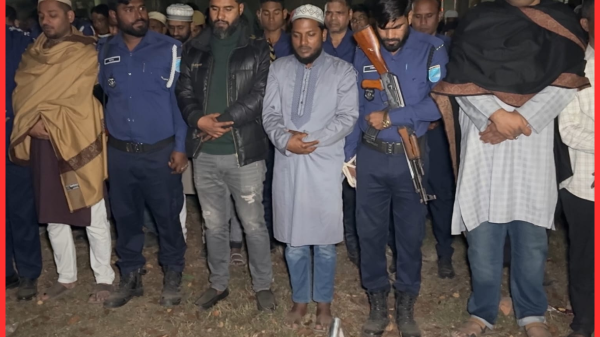 প্যারোলে মুক্তি পেয়ে বাবার জানাজায় অংশ নিলেন ছাত্রদল নেতা আলাউদ্দিন