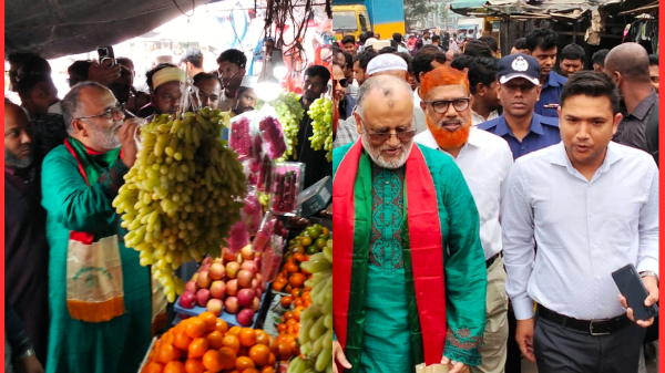 ঝিকরগাছা বাজারে এমপি ডা: ফরিদ’র জিরো টলারেন্স ঘোষণা