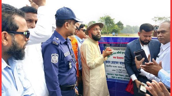 কুশিয়ারায় ফেরিঘাট নির্মাণ কাজের উদ্বোধন করলেন এমএ মালিক