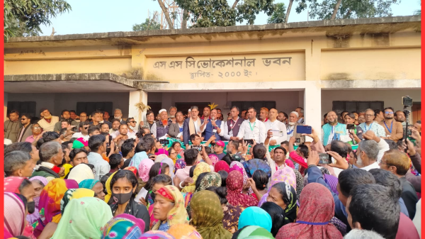 দৌলতপুরে ধানের শীষের গণমিছিল