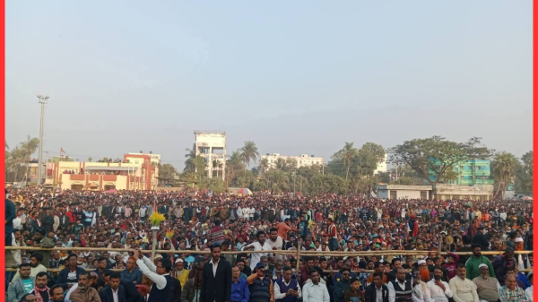 যশোর-৬ কেশবপুরে ধানের শীষের বিশাল সমাবেশ, মানুষের ঢল