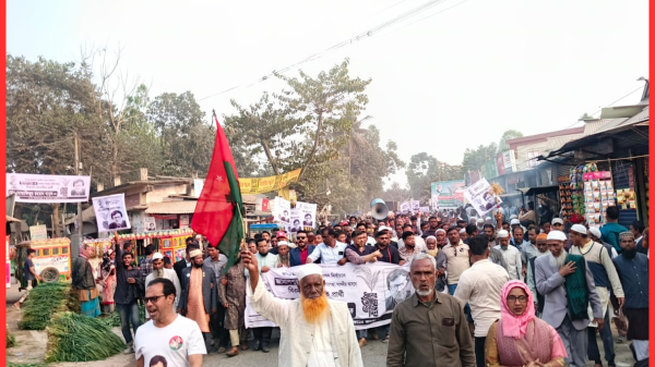 জামালপুর রাজপথে ধানের শীষের জয়ধ্বনি