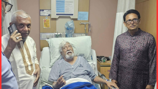 ঢাকায় হাসপাতালে ভর্তি নাছির চৌধুরী-কে দেখতে দুই মন্ত্রী