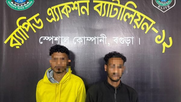 বগুড়ায় শাকিল হত্যা মামলার দুই পলাতক আসামি গ্রেফতার