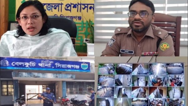 বেলকুচি ভোটকেন্দ্র ১০০% সিসি ক্যামেরায়, আইন-শৃঙ্খলা সর্বোচ্চ সতর্কতায়