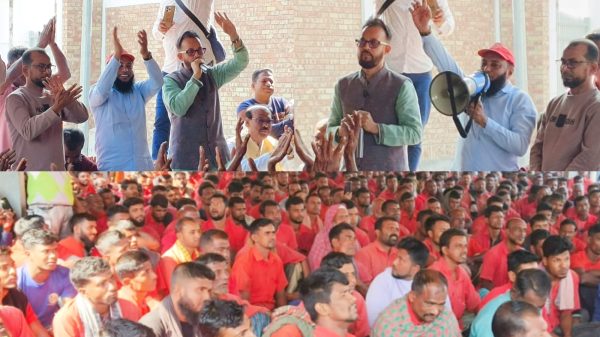 বেনাপোল স্থলবন্দর শ্রমিকদের কাছে দোয়া চাইলেন বিএনপি প্রার্থী নুরুজ্জামান লিটন