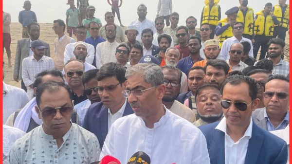 সুনামগঞ্জ হাওরে ফসলরক্ষা বাঁধ: সময়মতো কাজ শেষের কড়াকড়ি নির্দেশ পানিসম্পদ মন্ত্রীর