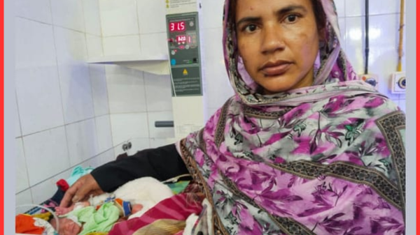 রাজশাহী মেডিকেলে মায়ের মৃত্যুর পর নবজাতককে দত্তক নিতে হাসপাতালে ভিড়