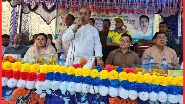 সামাজিক অবক্ষয় রোধে খেলাধুলা জরুরি: এমপি শেখ রেজাউল ইসলাম