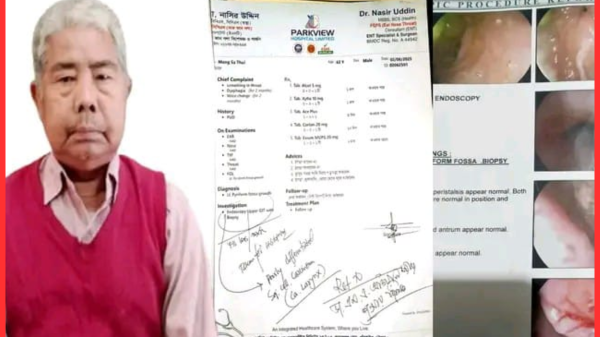 বাবার চিকিৎসার জন্য সাহায্যের হাত চায় এলিপ্রু মার্মা