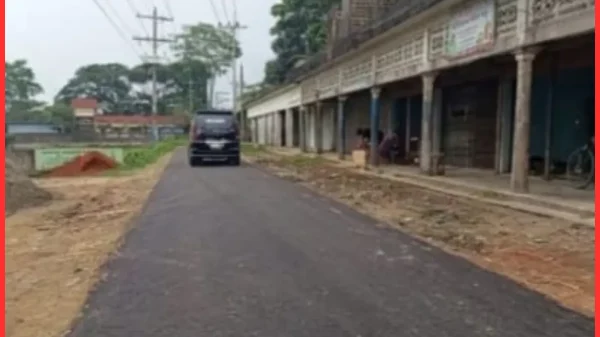 ওসমানীনগরে ৪ কিমি সড়ক পাকা কাজে অনিয়মের অভিযোগ, নিম্নমানের নির্মাণে জনদুর্ভোগের শঙ্কা