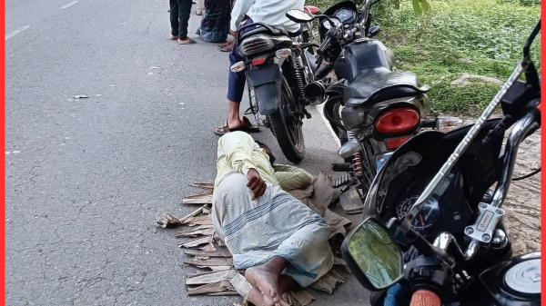 সুবর্ণচরে অকটেন সংকটে দীর্ঘ লাইনে ক্লান্ত ক্রেতা, কলাপাতায় ঘুম