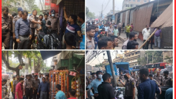 ডিএমপি ট্রাফিকের সমন্বিত উচ্ছেদ অভিযানে ৩,৭০,৫০০ টাকা জরিমানা, ১৩ জনের কারাদণ্ড