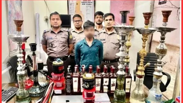 রাজধানীর বনানীতে বিদেশি মদসহ একজনকে গ্রেফতার করেছে পুলিশ