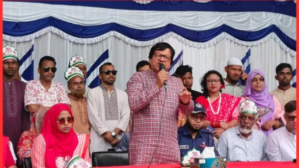 মেলান্দহে বর্ণিল আয়োজনে বাংলা নববর্ষ বরণ! প্রধান অতিথি মোস্তাফিজুর রহমান বাবুল এমপি।