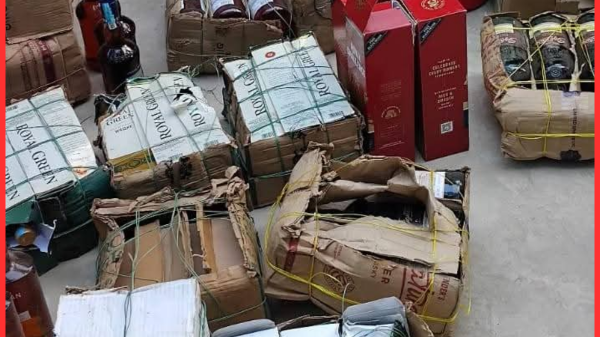 নোয়াখালীর কোম্পানীগঞ্জে র‍্যাবের অভিযানে বিপুল বিদেশি মদ উদ্ধার, আটক ১