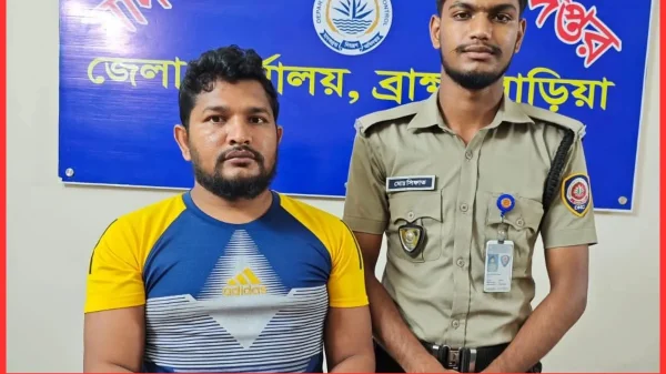 ব্রাহ্মণবাড়িয়ায় ৬ কেজি গাঁজাসহ যুবক গ্রেফতার