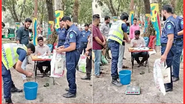 চাঁদপুরে ১৯৯ মামলার জব্দকৃত আলামত ধ্বংস