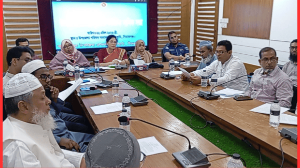 বেলকুচিতে আইন-শৃঙ্খলা কমিটির মাসিক সভা অনুষ্ঠিত